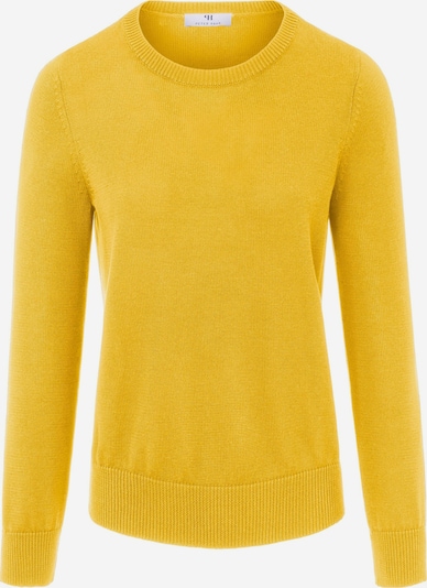 Peter Hahn Rundhals Pullover aus SUPIMA®- Baumwolle in gelb, Produktansicht