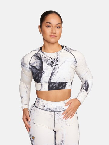 GOLD´S GYM APPAREL Performance shirt 'Helen' in Beige: front