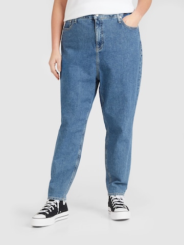 Calvin Klein Jeans Plus Slimfit Džíny – modrá: přední strana