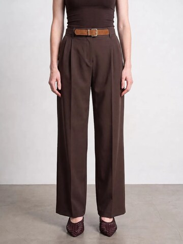 Dilvin Wide leg Pants 'Hose' in Brown