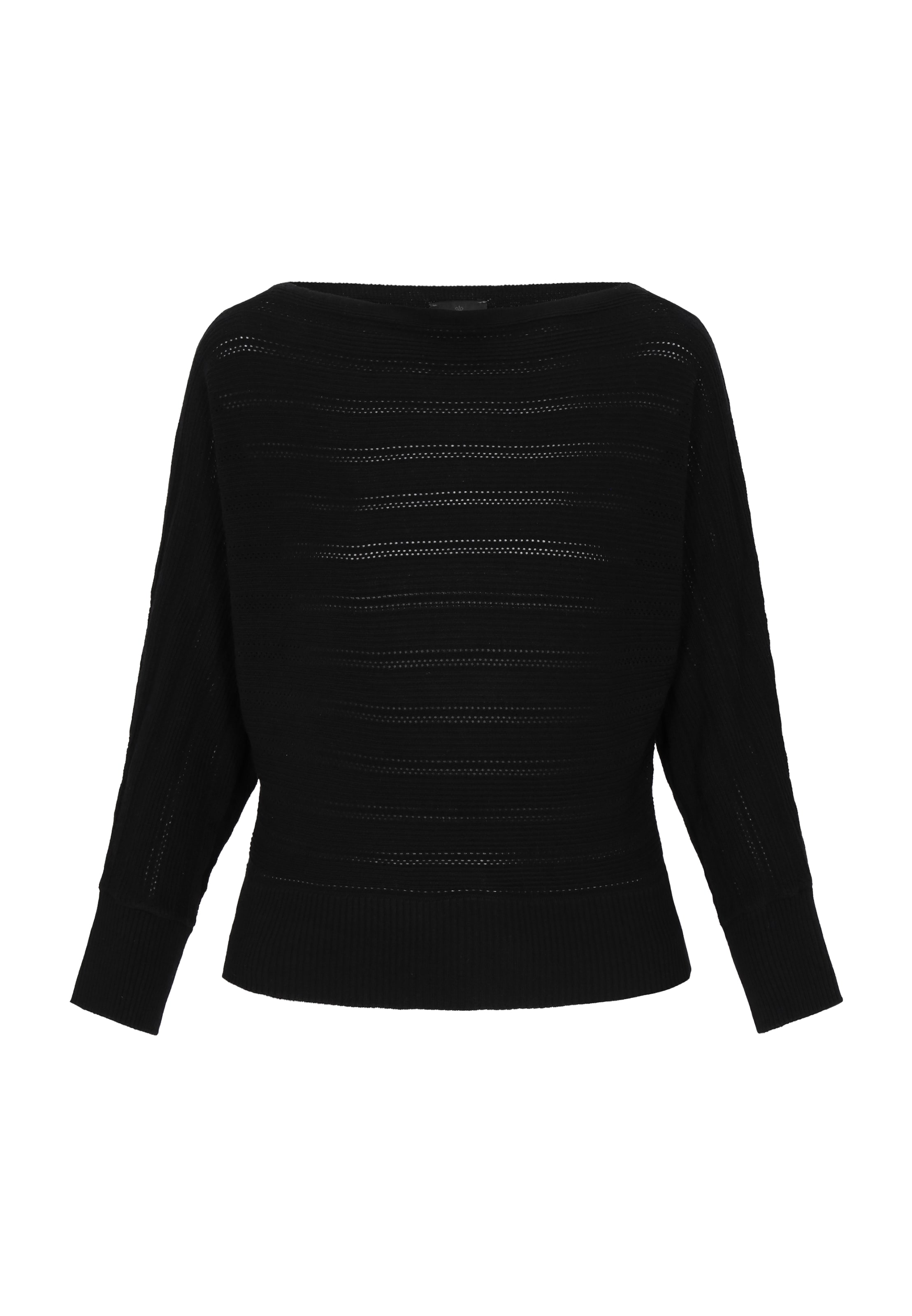 DreiMaster Klassik Pullover in Schwarz: Vorderseite