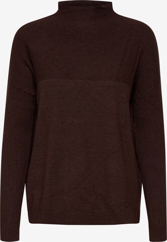 Fransa Sweater 'FRCEMELANGE' in Brown: front