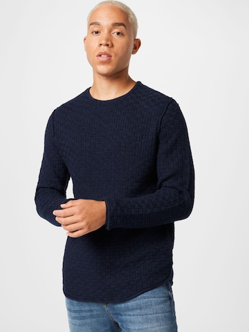 Only & Sons Sweater 'Trough' in Blue: front