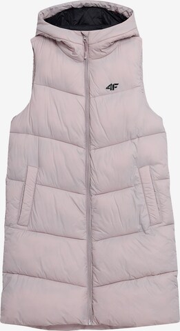 4F Sportbodywarmer in Roze: voorkant