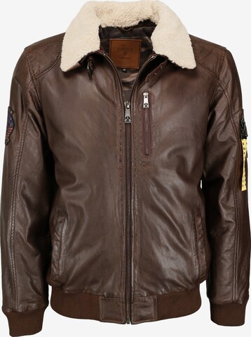 TOP GUN Between-Season Jacket in Brown: front