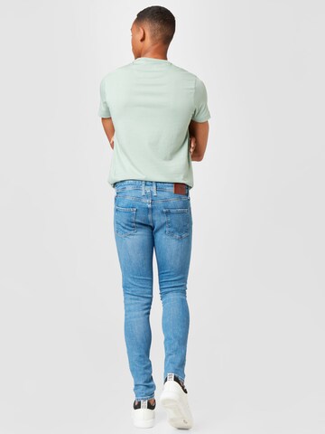 Pepe Jeans ضيق جينز 'Finsbury' بلون أزرق