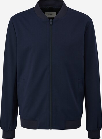 s.Oliver BLACK LABEL Tussenjas in Blauw: voorkant