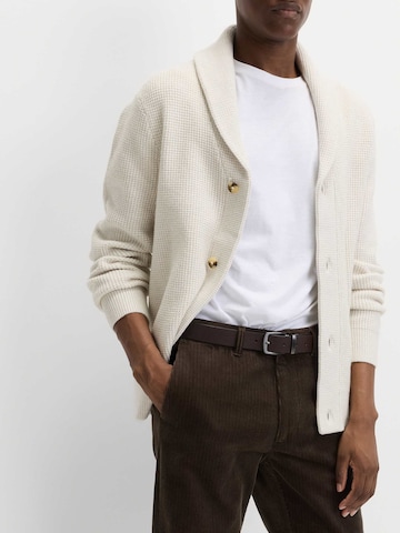 Marks & Spencer Gebreid vest in Beige: voorkant