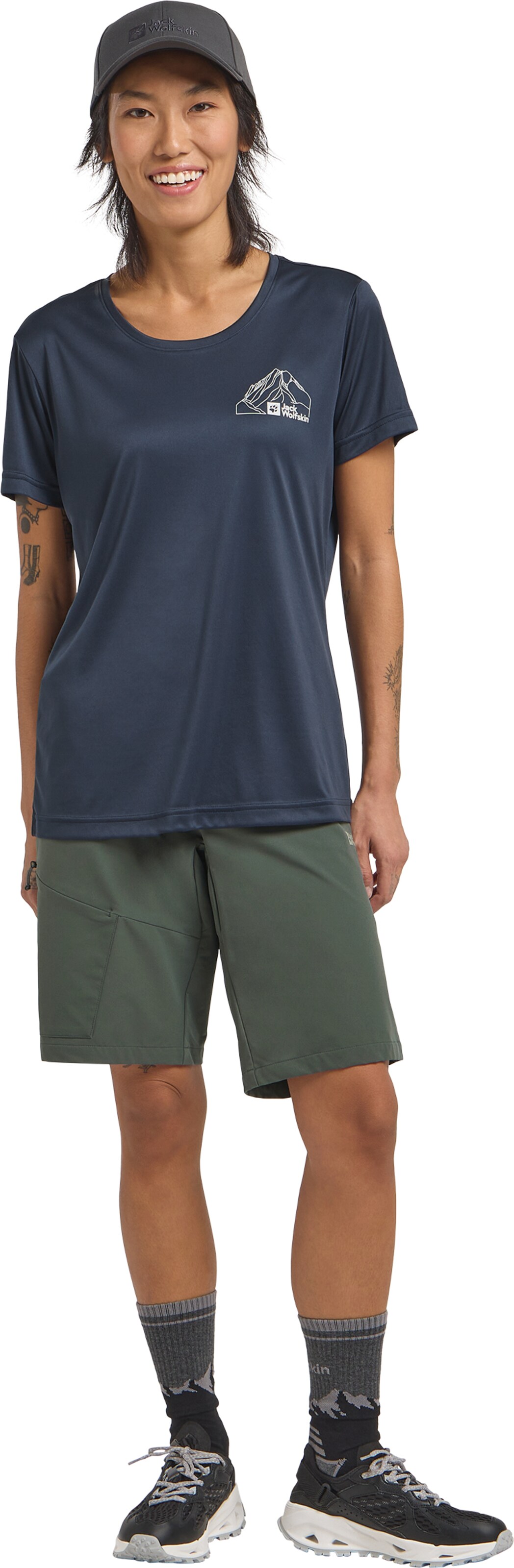 Regular Pantalon outdoor JACK WOLFSKIN en vert