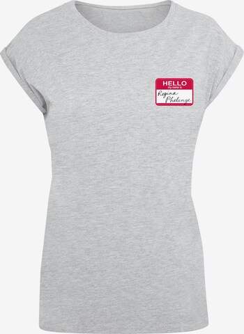 ABSOLUTE CULT T-Shirt 'Friends - Regina Phalange Tag Perk' in Grau: predná strana