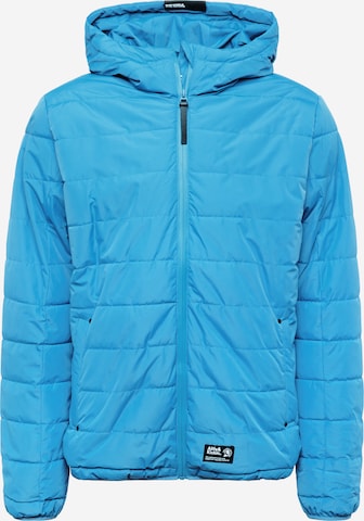 Alife and Kickin Winter Jacket in Blue: front