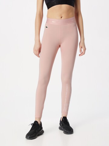 Lacoste Sport Skinny Sportbyxa i rosa: framsida