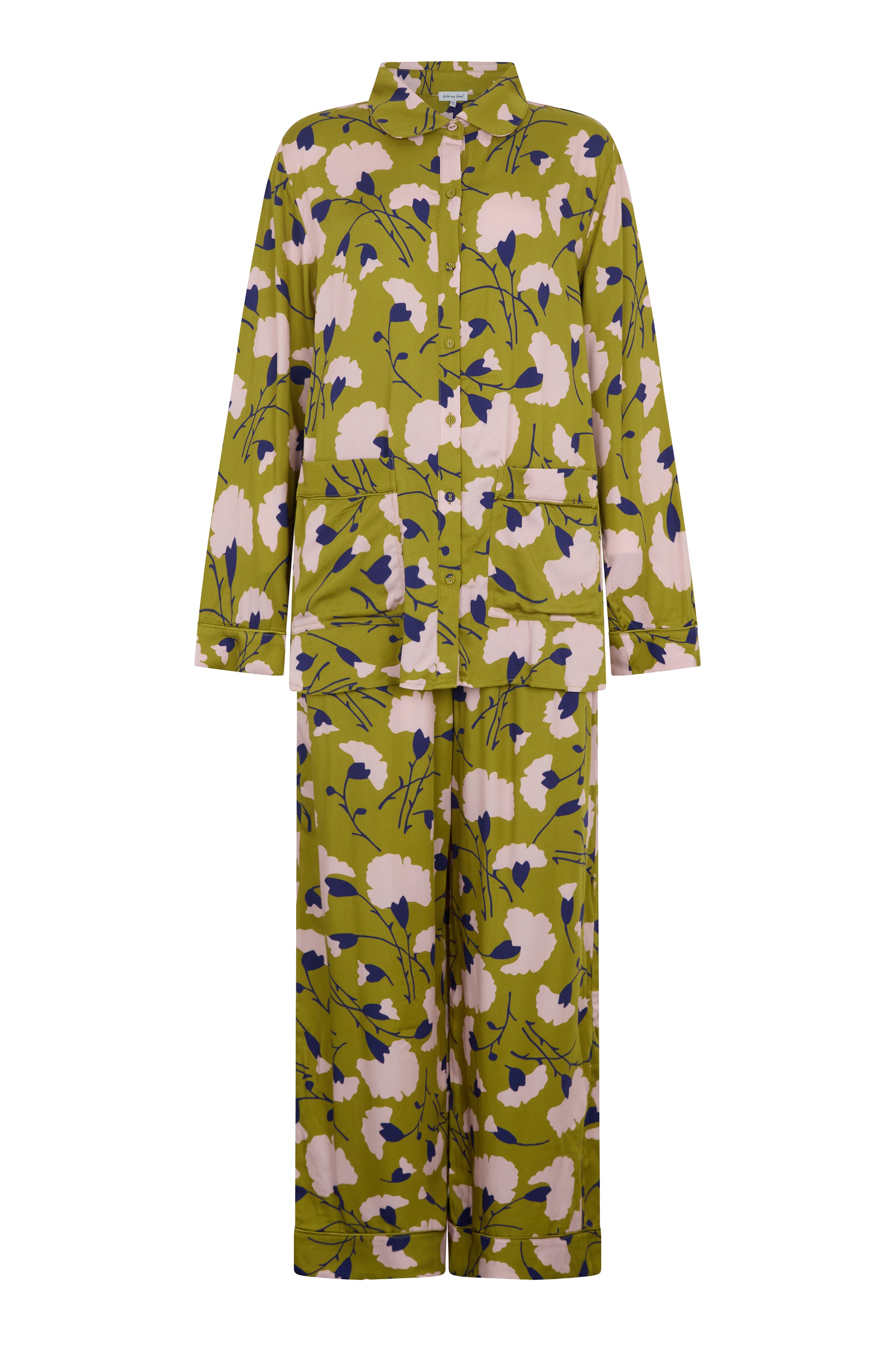 lily and lionel Pyjama 'Evie' in Grün: Vorderseite