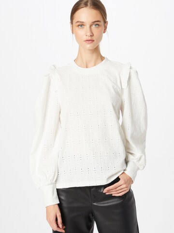 SISTERS POINT Blouse 'EINA' in White: front