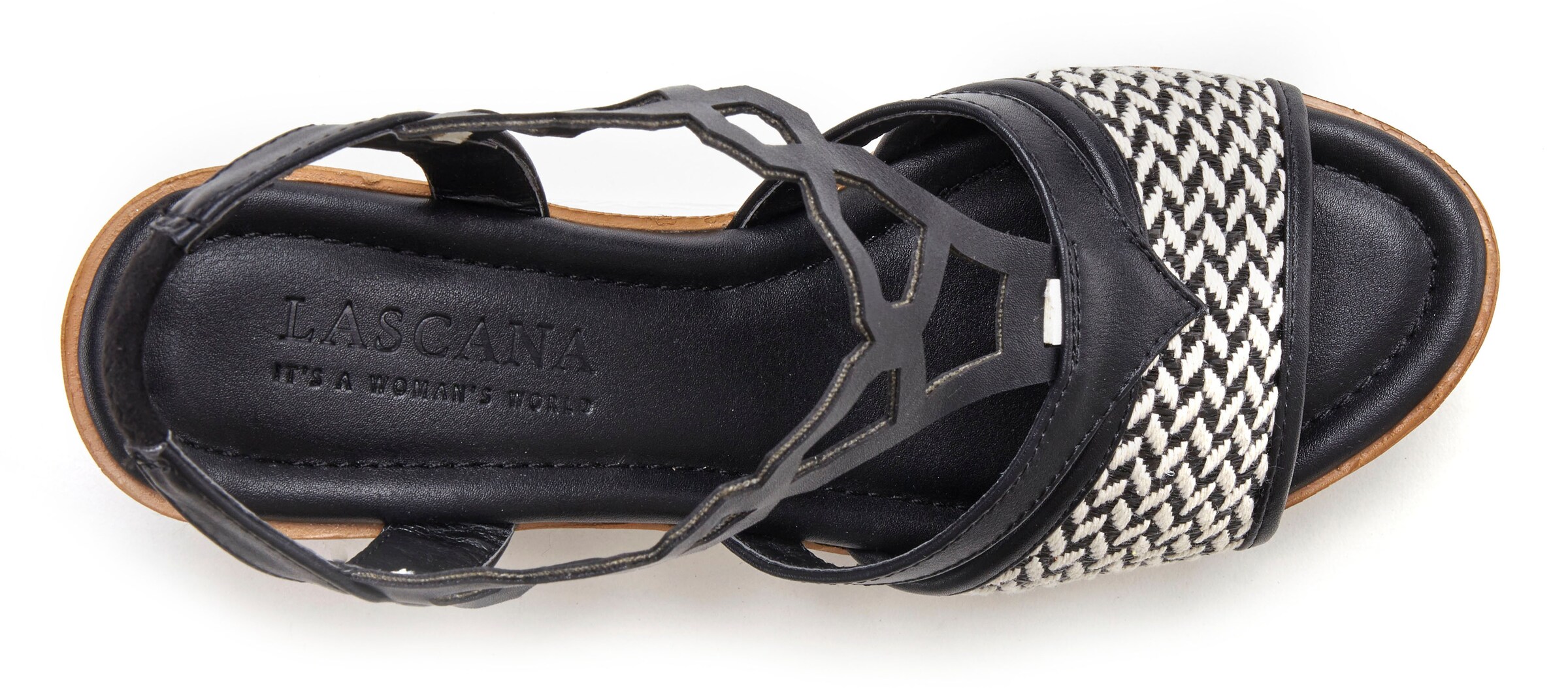 LASCANA Sandále - Čierna