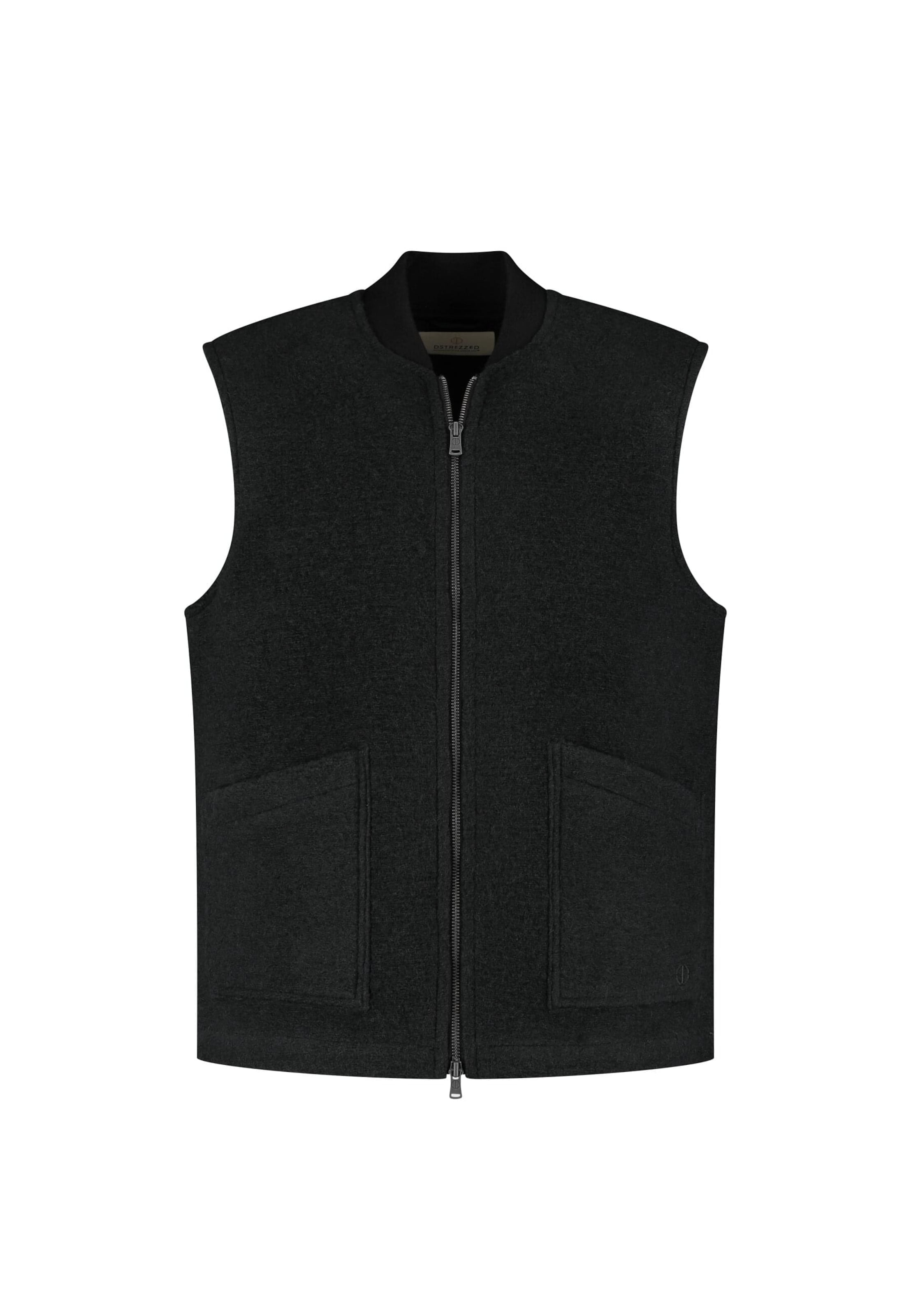 Gilet 'Nils' di Dstrezzed in nero: frontale