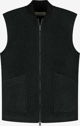 Dstrezzed Weste 'Nils' in Schwarz: Vorderseite