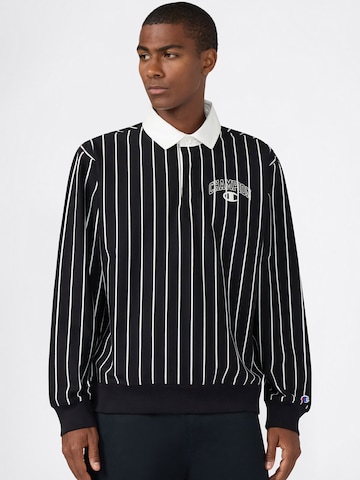 Champion Authentic Athletic Apparel Poloshirt in Schwarz: Vorderseite