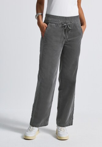 STREET ONE Loose fit Pants 'Bonny' in Grey: front