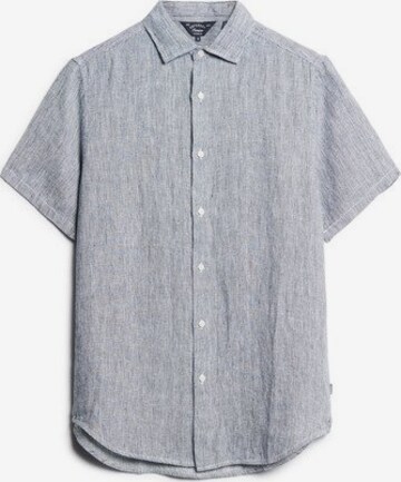 Superdry Comfort fit Button Up Shirt in Blue: front