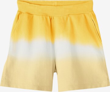 Regular Pantalon NAME IT en jaune : devant