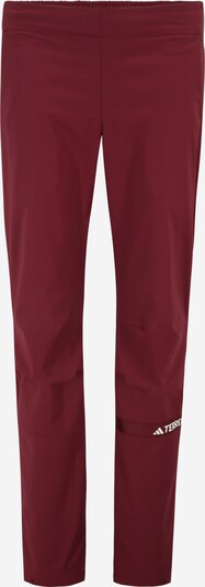 ADIDAS TERREX Pantalon outdoor 'Multi ' en rouge foncé / blanc, Vue avec produit