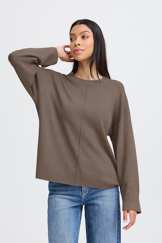 Pull-over b.young en marron : devant