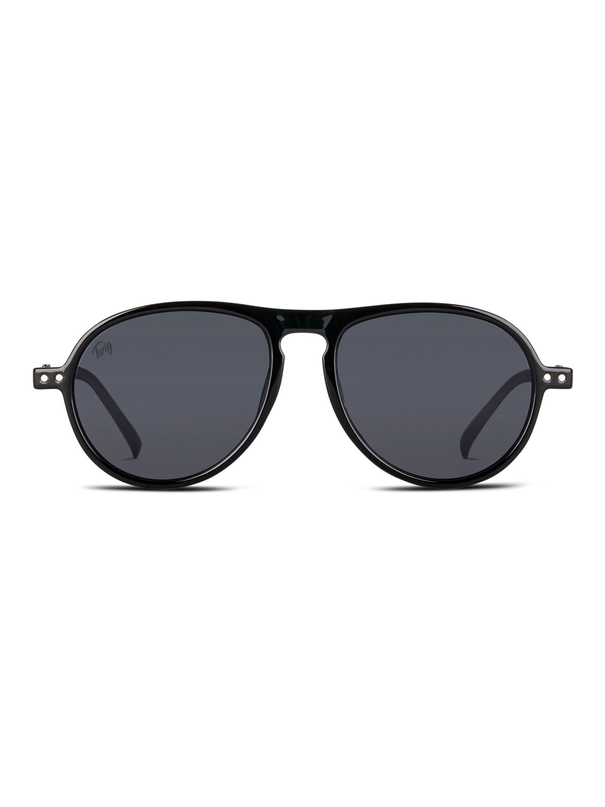 TWIG Concept Milano Okulary przeciwsłoneczne 'Thiele Sun' w kolorze czarny: przód