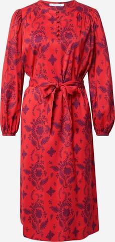 Flowers for Friends Shirt dress in Red: front