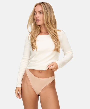 Hunkemöller String in Beige: front
