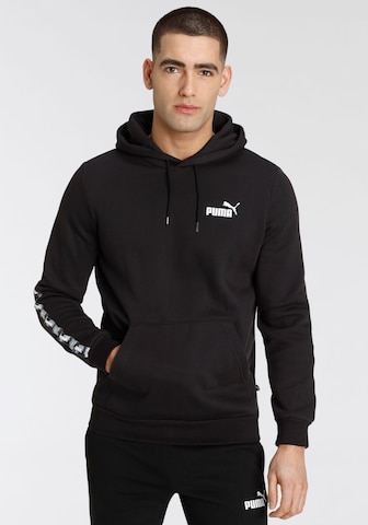 PUMA Athletic Sweatshirt in Black: front