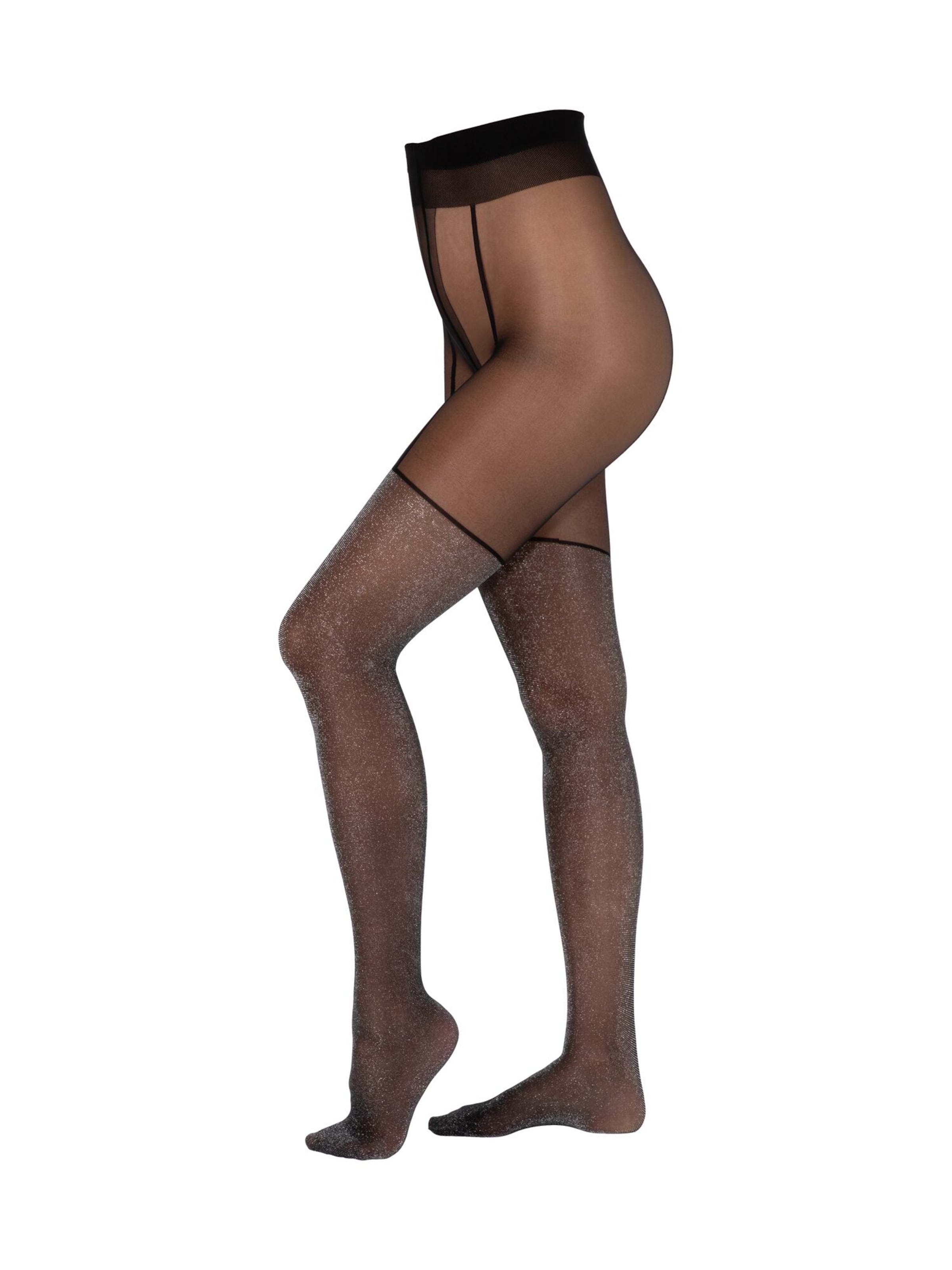 camano Feinstrumpfhose in Schwarz: Vorderseite