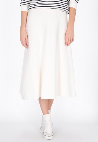 DreiMaster Maritim Skirt in White: front