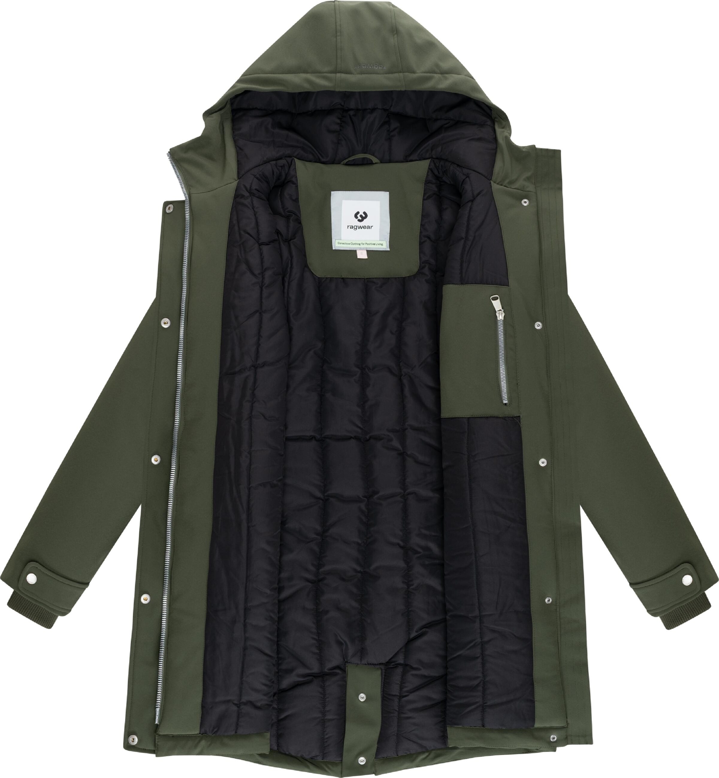 Ragwear Winter coat 'Itiga' in Green