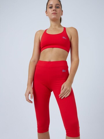 SPORTKIND Skinny Leggings '3/4 Leggings'‌‌‌‌‌ in Rot