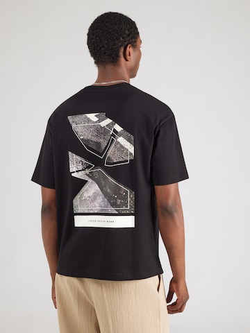 BOSS Shirt 'Te_Frame' in Black: front