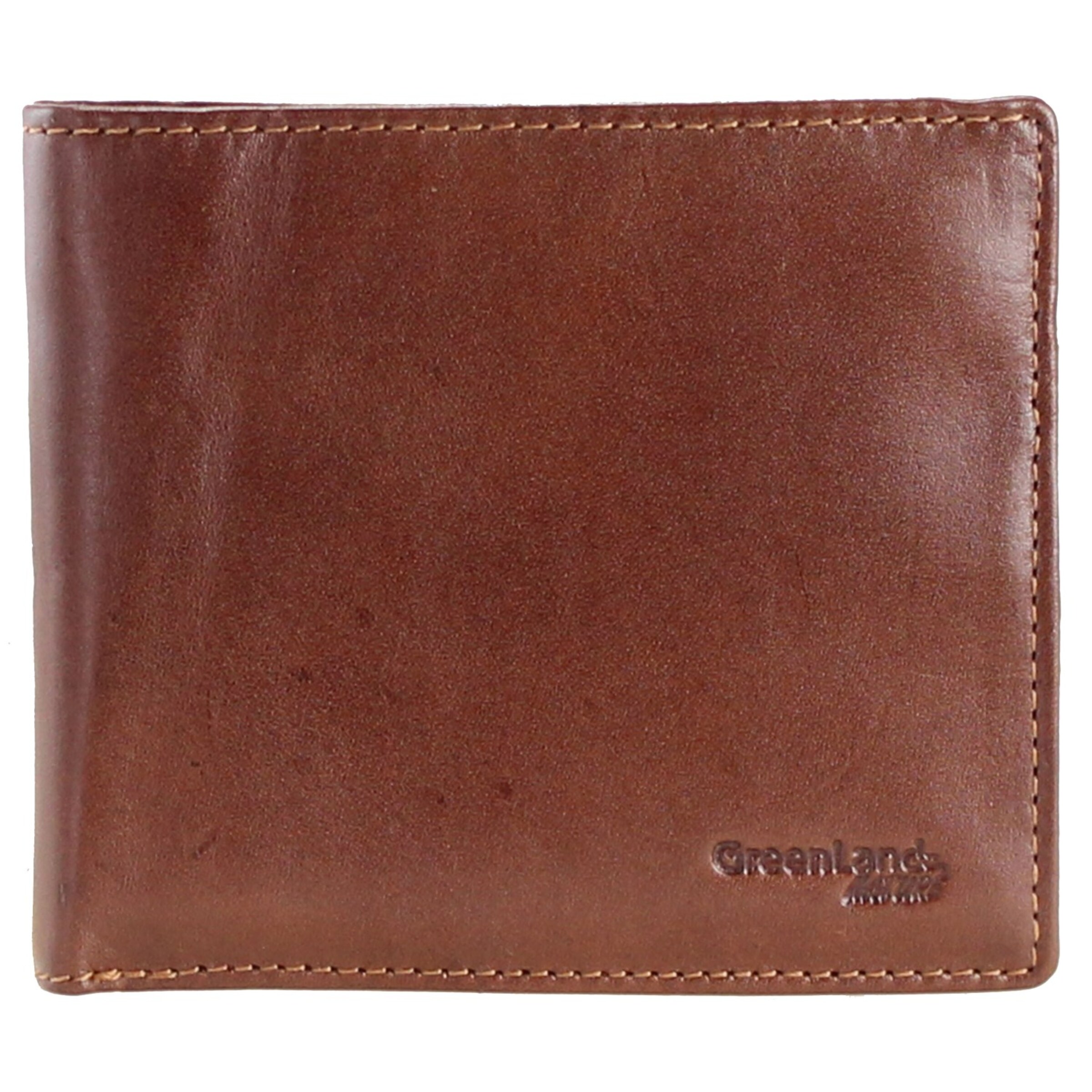 Greenland Nature Wallet in Brown: front