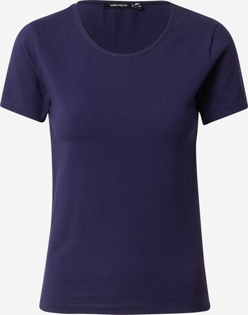 Karen Millen Shirt in Blauw: voorkant