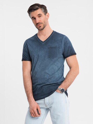 Ombre Shirt in Blue: front