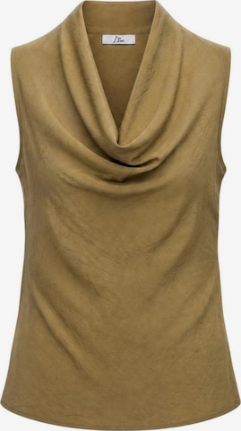 I AM Top 'Top Collo Morbido crinkle 25422V78' in Green: front