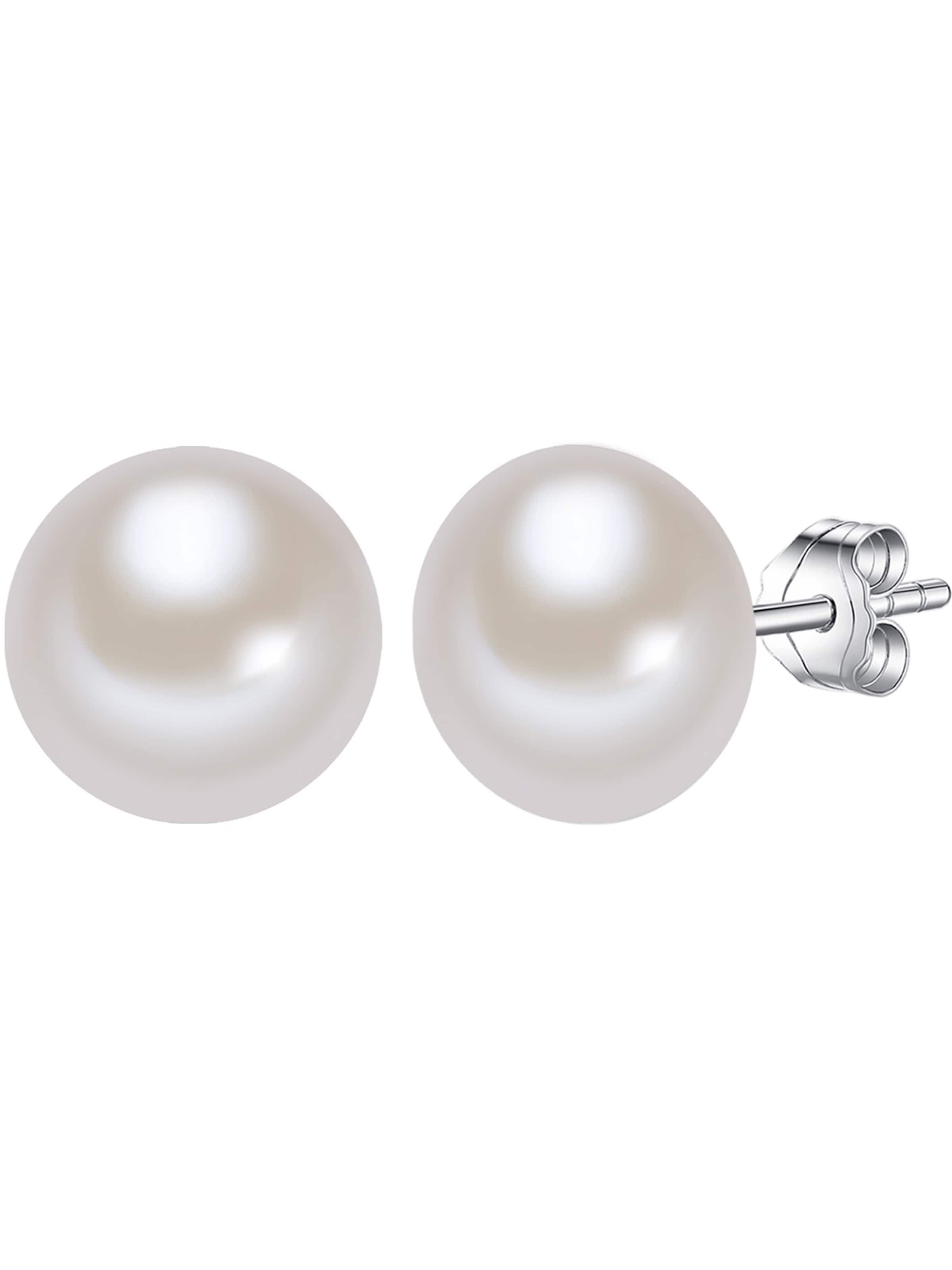 Lulu & Jane Earrings in White: front