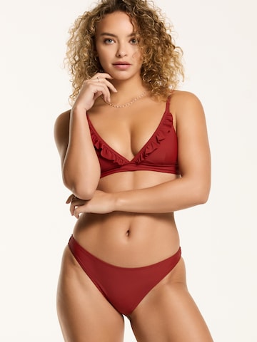 Triangolo Bikini 'Beau' di Shiwi in rosso: frontale