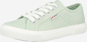ONLY Низкие кроссовки 'ONLNICOLA' в Зеленый: спереди