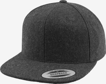 Cappello da baseball 'Melton Wool' di Flexfit in nero: frontale