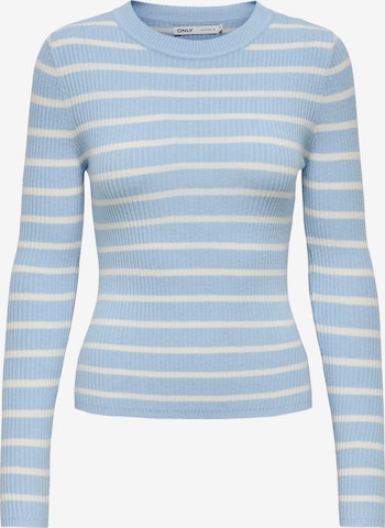 Pull-over 'ONLLOUISA' ONLY en bleu : devant