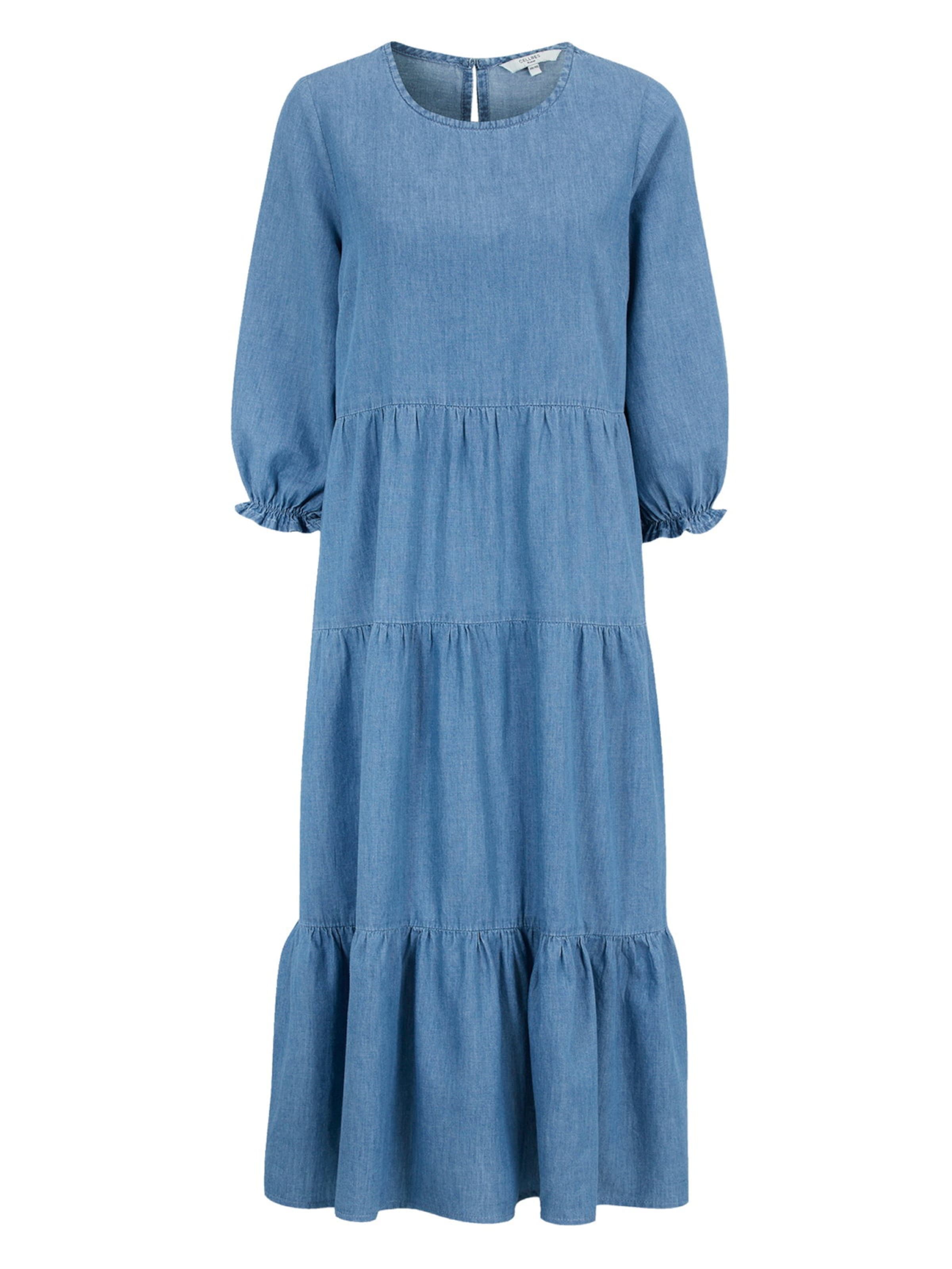 Cellbes of Sweden Jurk in Blauw: voorkant