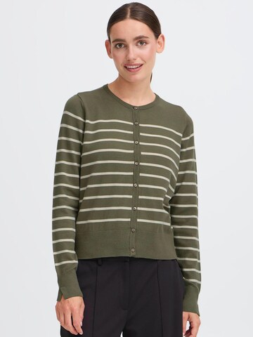 Cardigan 'Fkeana' Oxmo en vert : devant