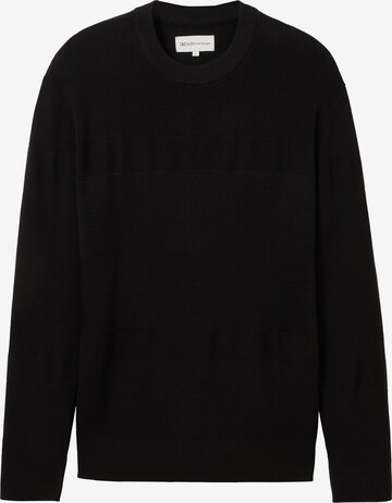 TOM TAILOR DENIM Sweater in Black: front