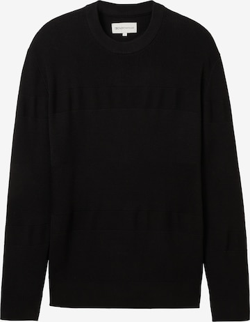 TOM TAILOR DENIM Sweater in Black: front