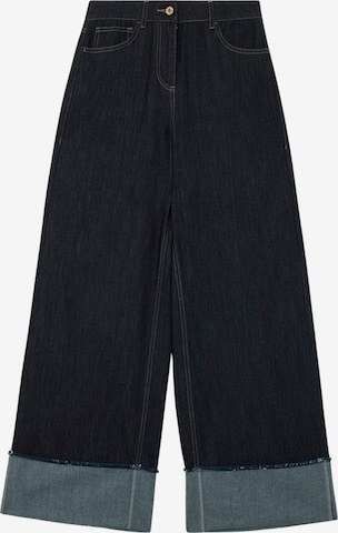 Twinset Jeans 'Flare fit jeans with contrast turn-up' in Blau: Vorderseite